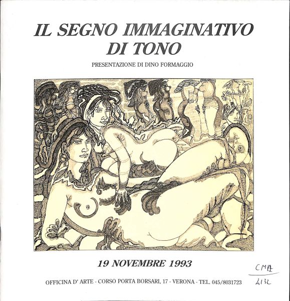 Catalogo della mostra presso Officina d'Arte di Verona, dal 19 novembre 1993